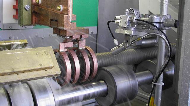 Induction heating is used for tempering