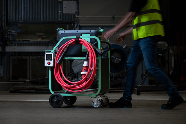 ENRX Ventac portable aircooled induction heating system with trolley